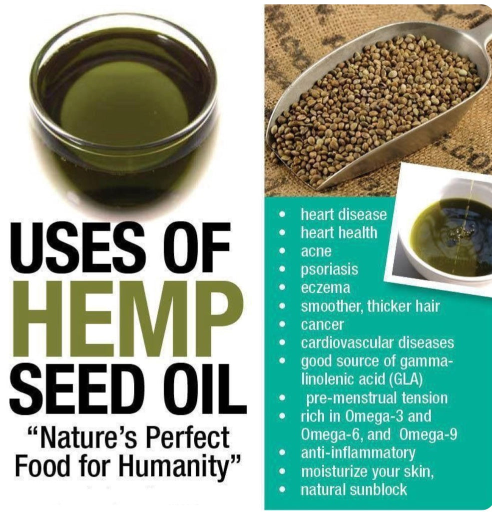 100% Pure Organic Hemp Seed Oil, Unrefined / Virgin, Canadian, Food  Grade